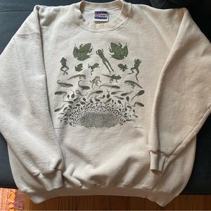 Vintage 90s Frog Metamorphosis Crewneck